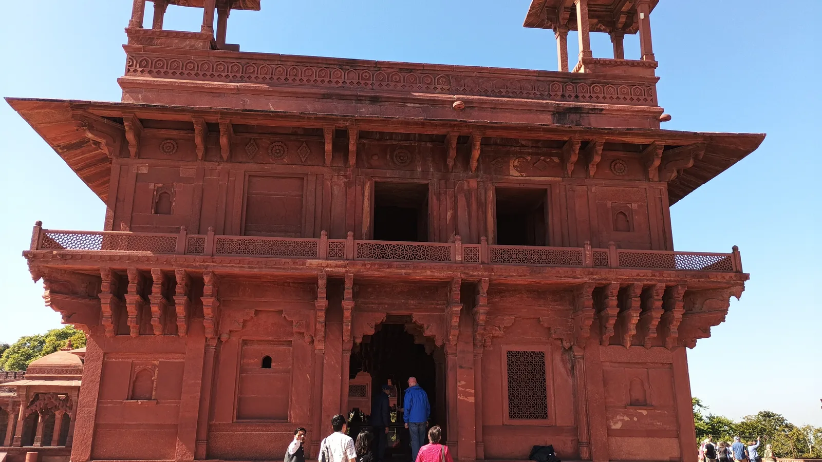 Red sandstone palace at Fatehpur Sikri