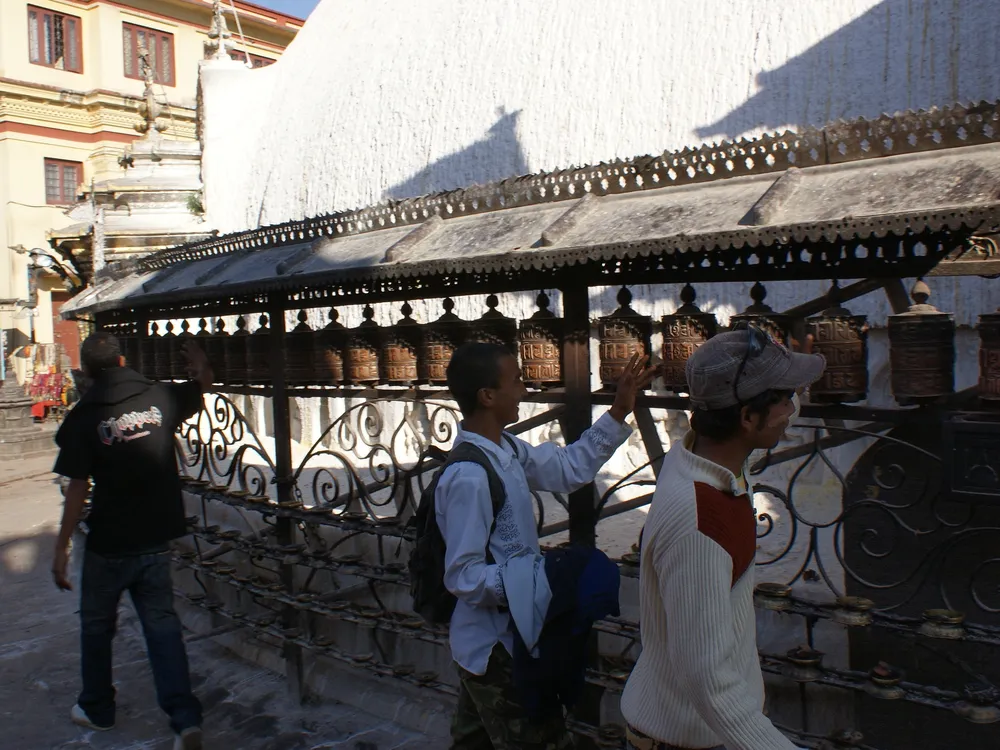 Buddyjska stupa w Katmandu, Nepal